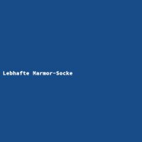 Lebhafte Marmor-Socke