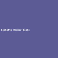 Lebhafte Marmor-Socke