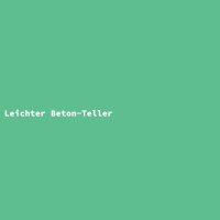 Leichter Beton-Teller