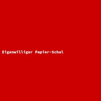 Eigenwilliger Papier-Schal