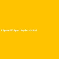 Eigenwilliger Papier-Schal