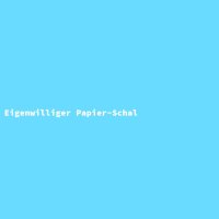 Eigenwilliger Papier-Schal