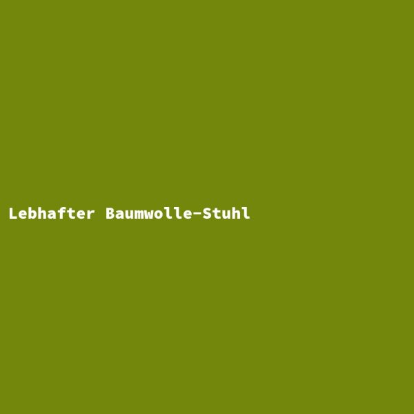 Lebhafter Baumwolle-Stuhl