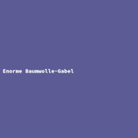 Enorme Baumwolle-Gabel