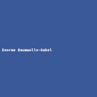 Enorme Baumwolle-Gabel