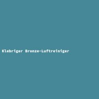 Klebriger Bronze-Luftreiniger