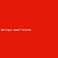 Wertiges Gummi-Telefon