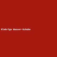 Klebrige Wasser-Schuhe