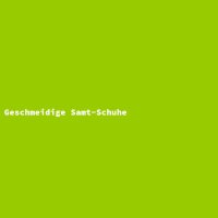 Geschmeidige Samt-Schuhe