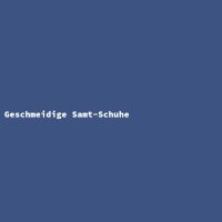 Geschmeidige Samt-Schuhe